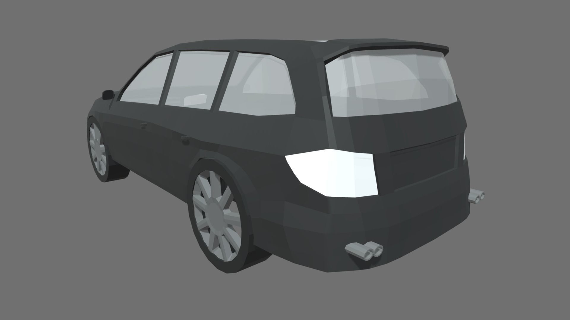 Low Poly Car 02 Low-poly 3D model_1