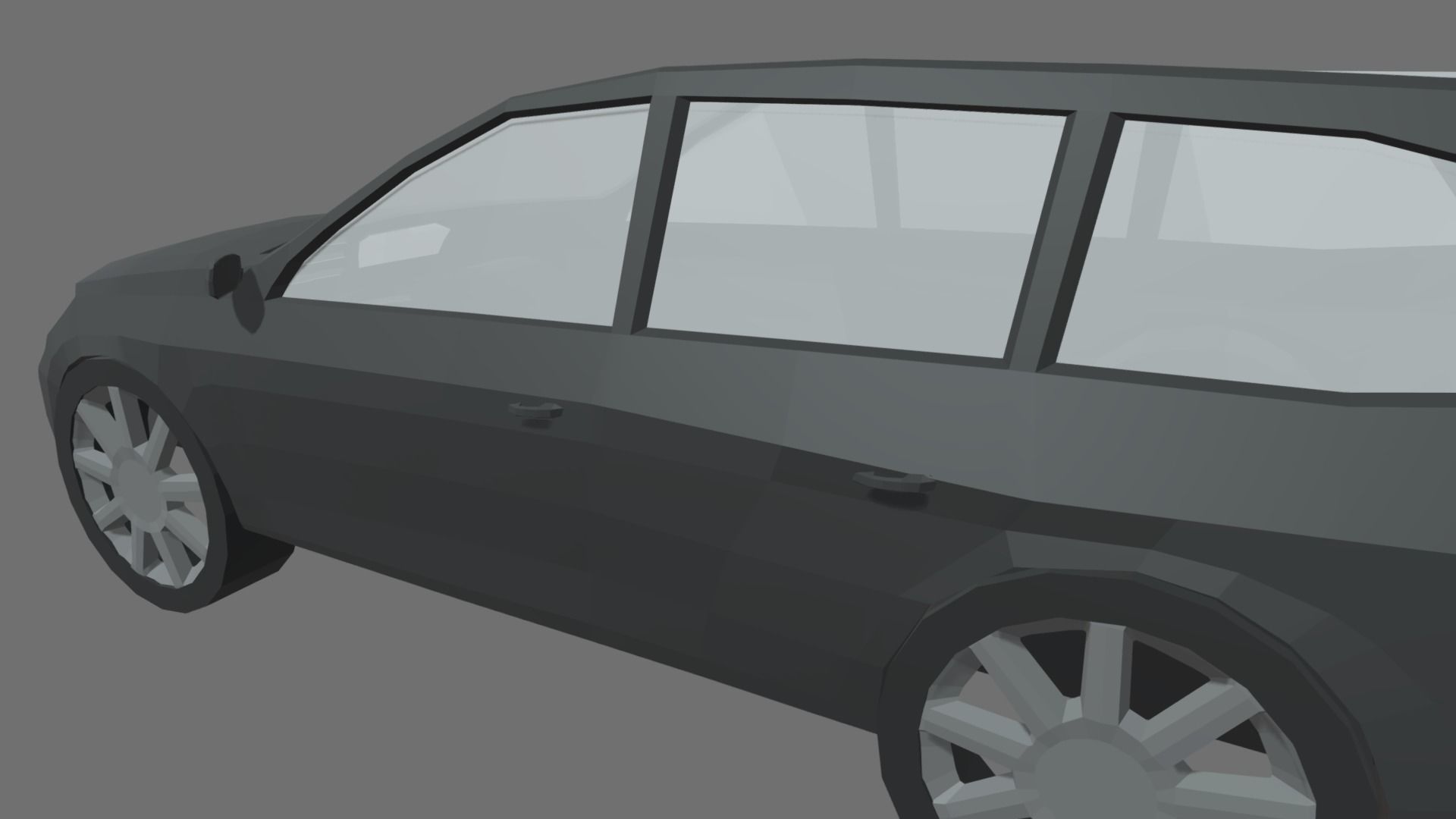 Low Poly Car 02 Low-poly 3D model_5