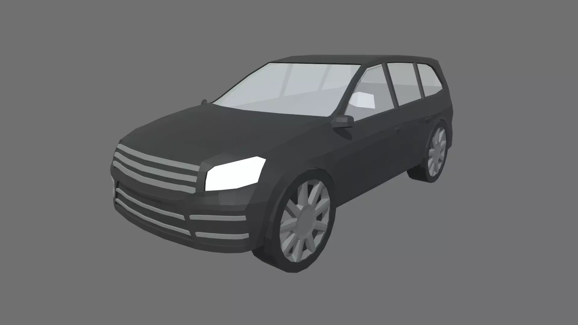 Low Poly Car 02 Low-poly 3D model_0