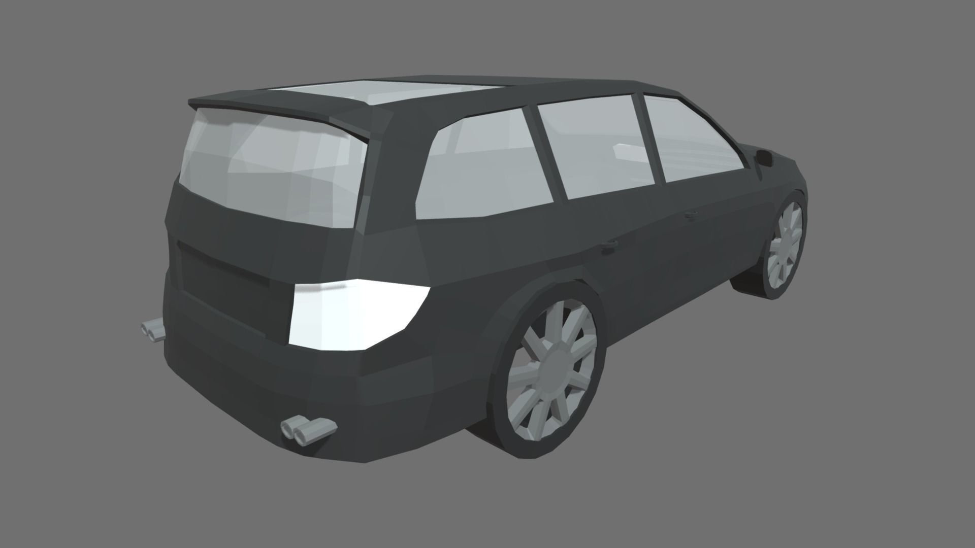 Low Poly Car 02 Low-poly 3D model_3