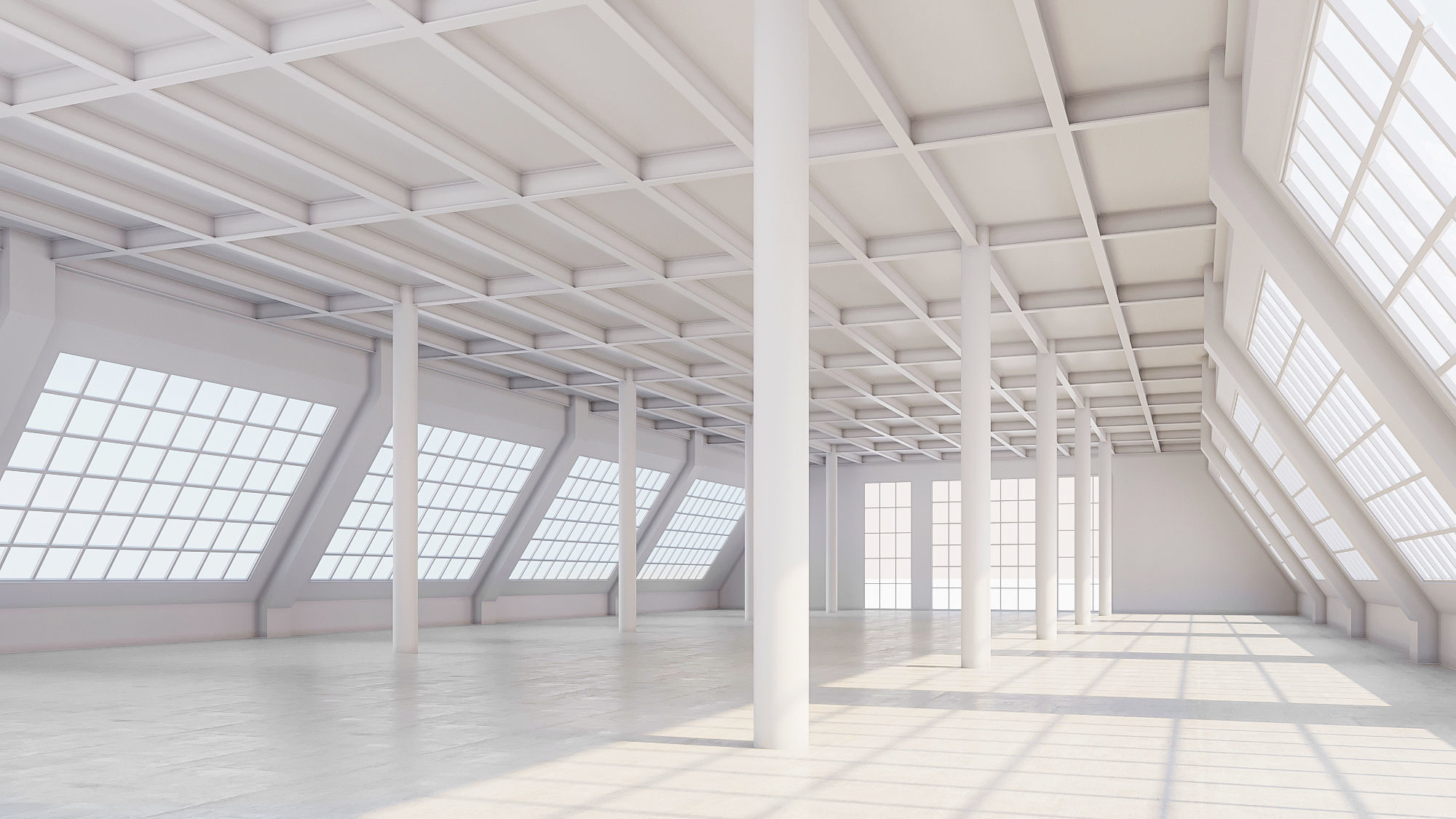 Basemesh interior space 09 Low-poly 3D model_1