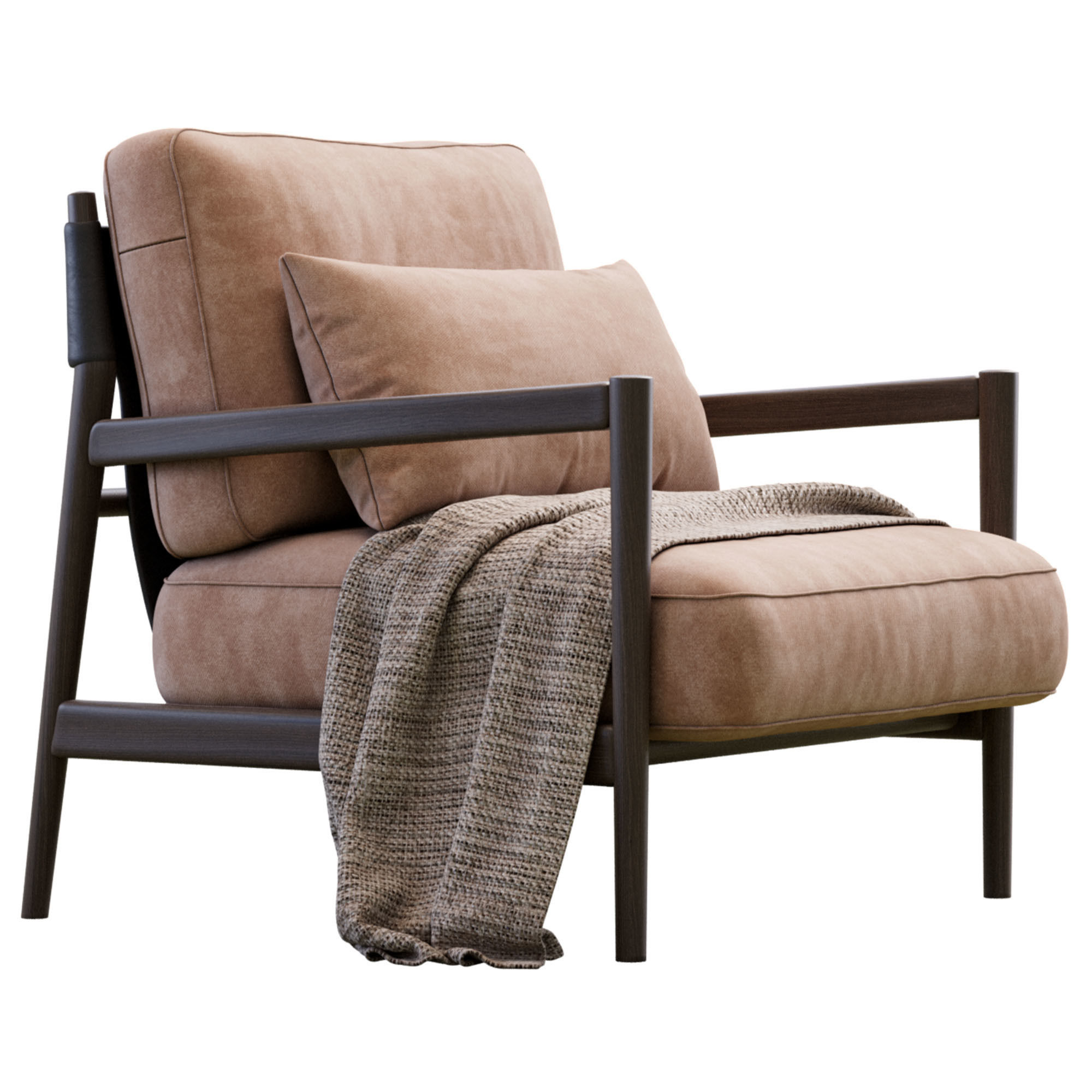 Armchair Maddix By Lema 3D model_4