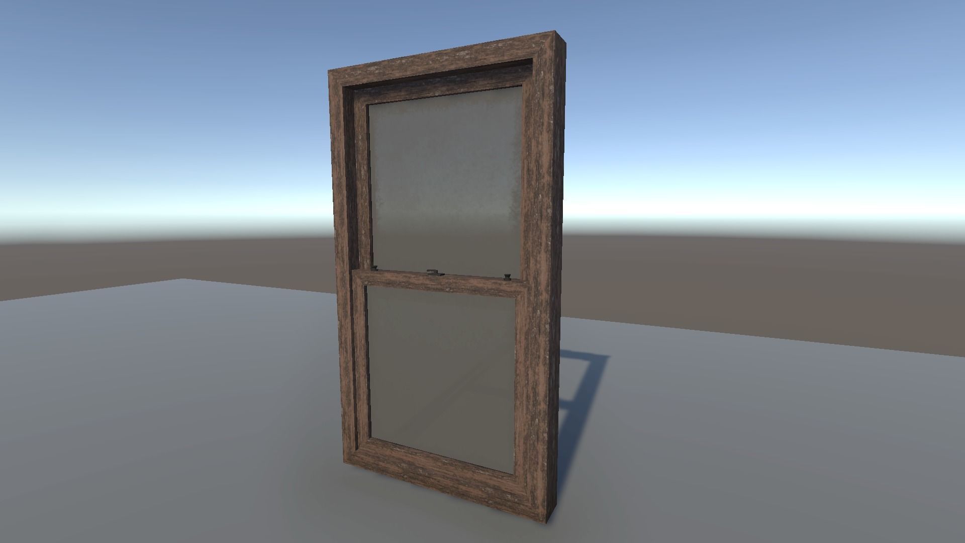 Wooden Old Window Sample free VR / AR / low-poly 3D model animated ...