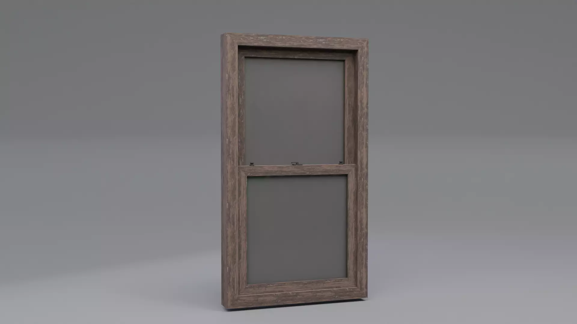 Wooden Old Window Sample Free low-poly 3D model