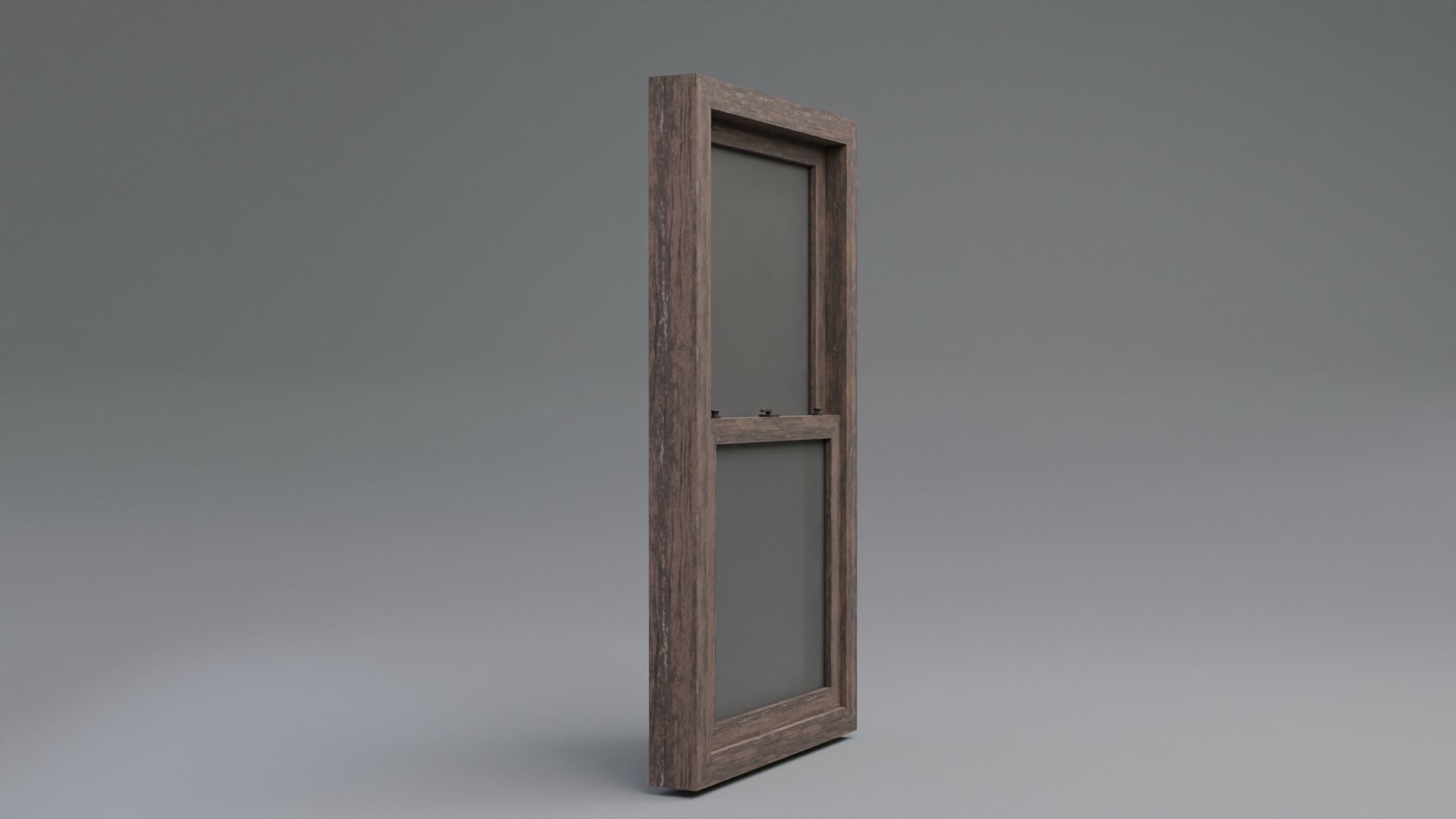 Wooden Old Window Sample free VR / AR / low-poly 3D model animated ...