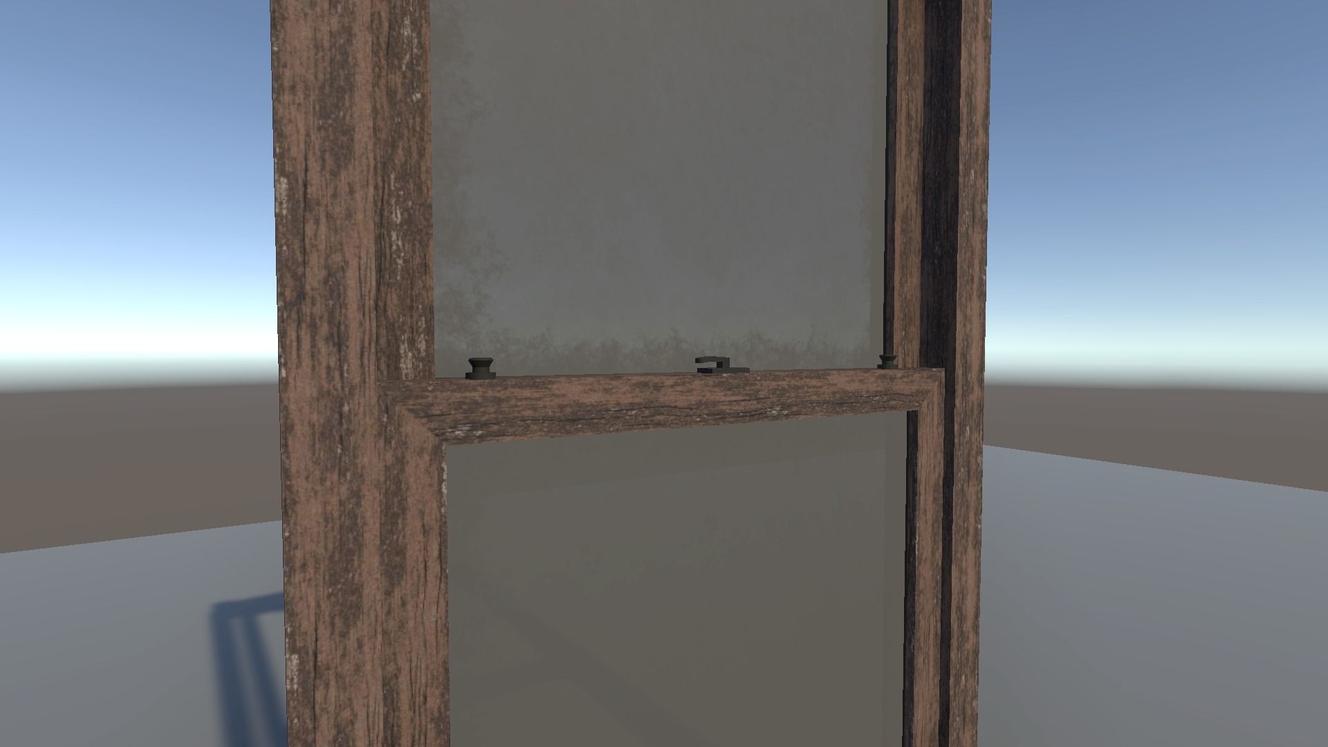 Wooden Old Window Sample free VR / AR / low-poly 3D model animated ...