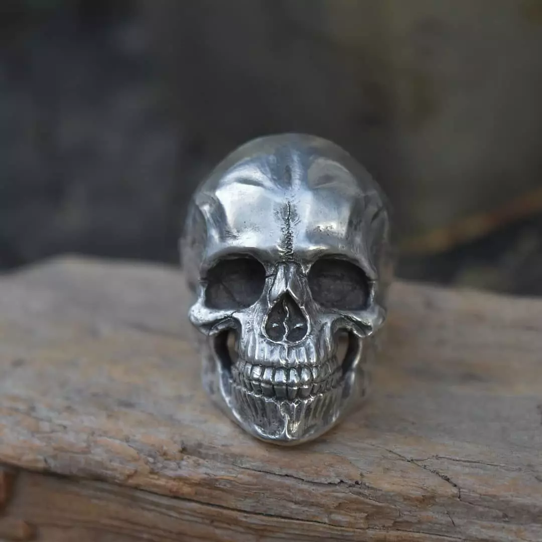 Big Skull Ring 3D print model_0