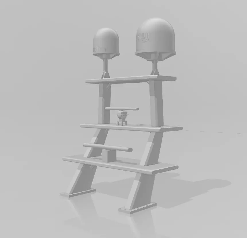 AHTS ship mast 3D print model_0