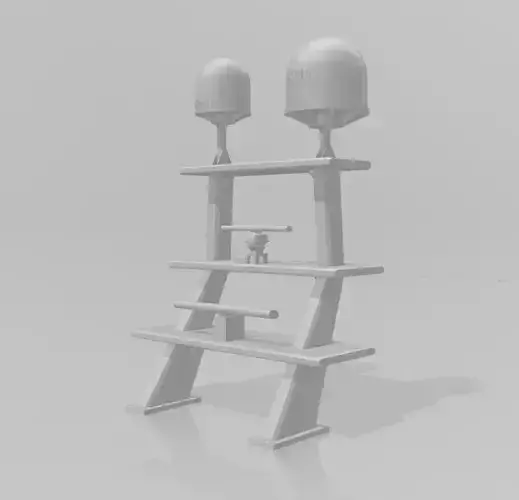 AHTS ship mast 3D print model