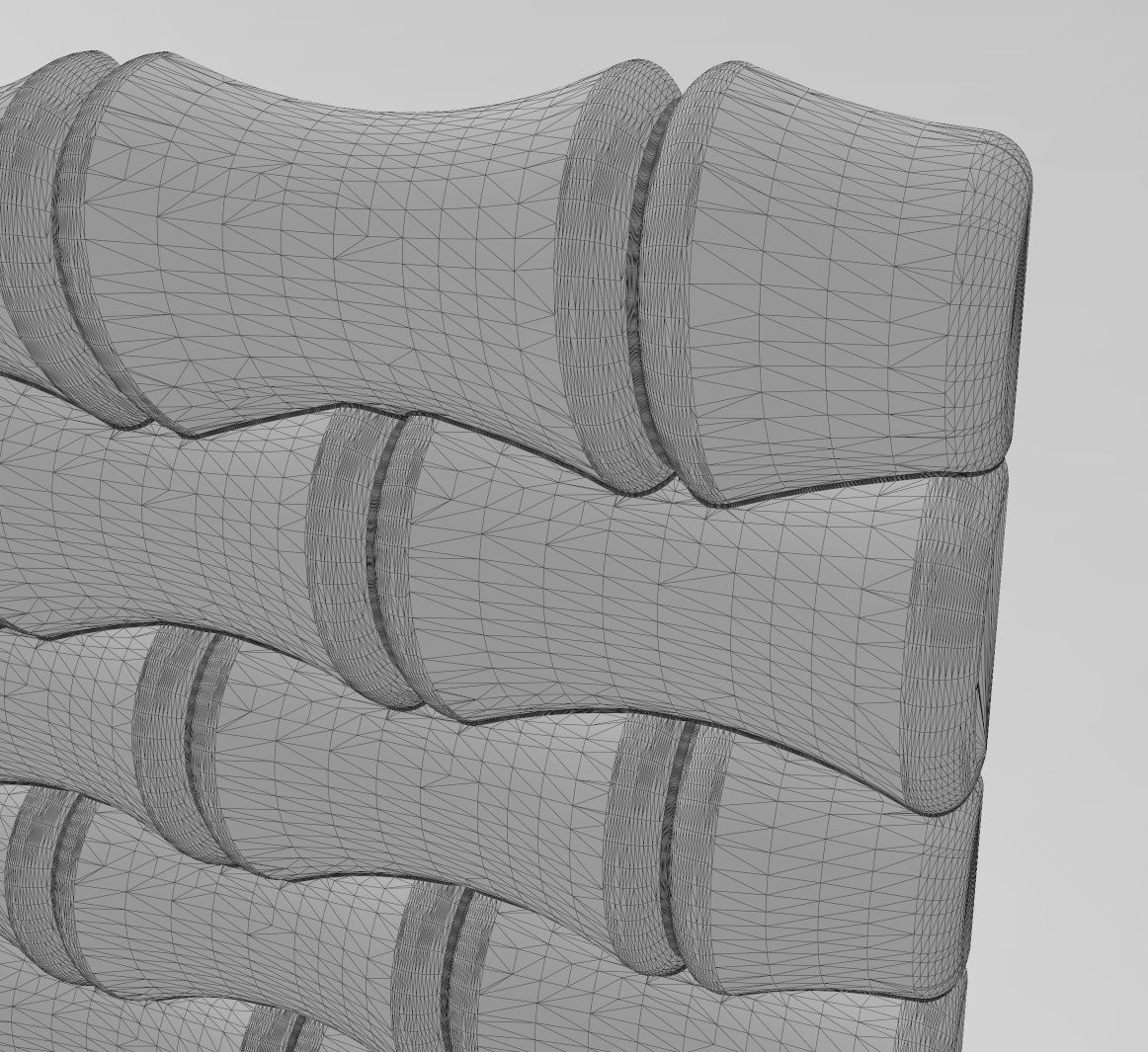 Bamboo texture 3d relief panel for CNC and 3d prinitng 3D print model_11