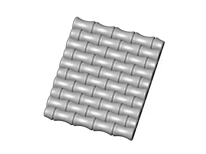 Bamboo texture 3d relief panel for CNC and 3d prinitng 3D print model