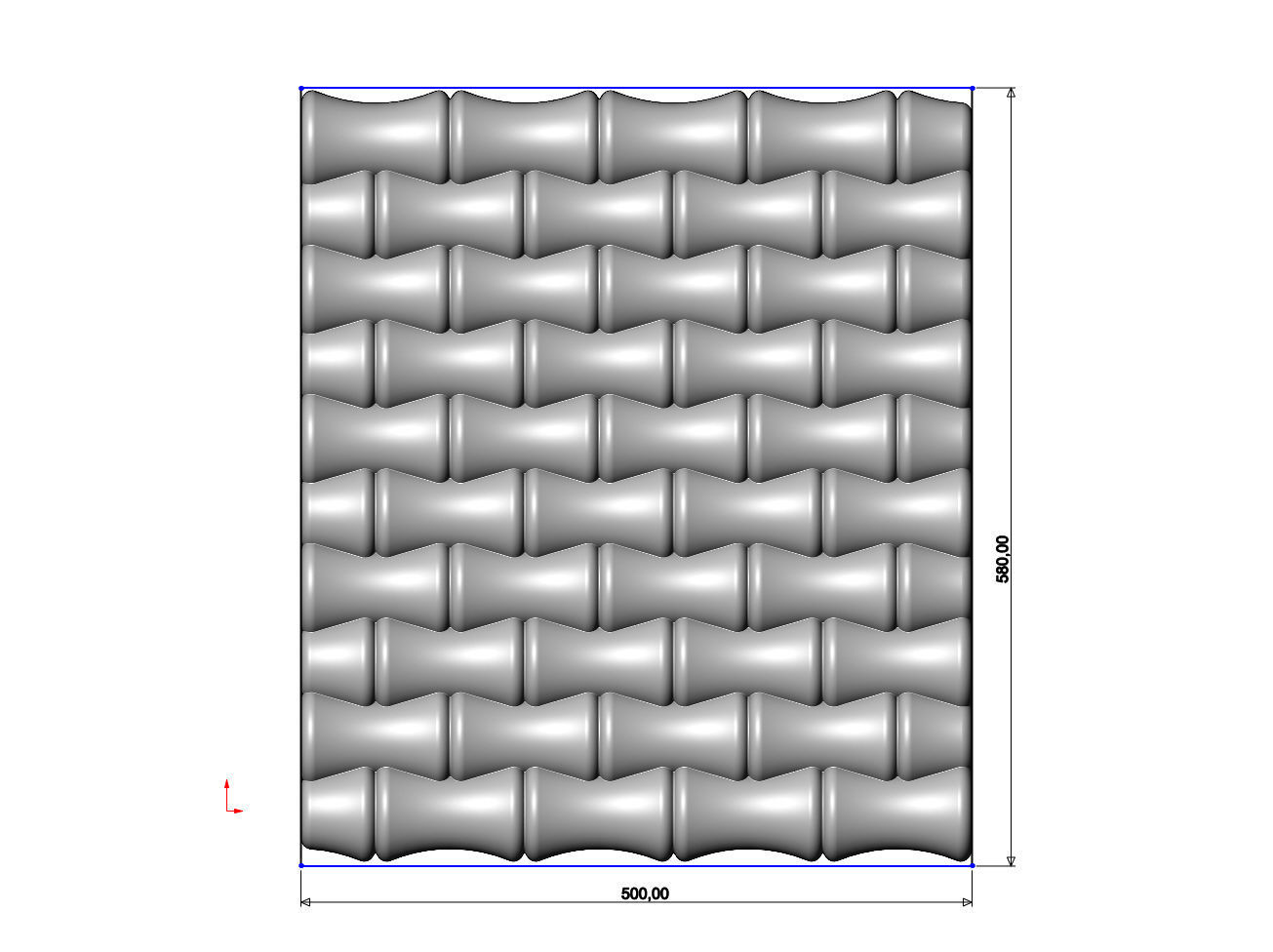 Bamboo texture 3d relief panel for CNC and 3d prinitng 3D print model_6