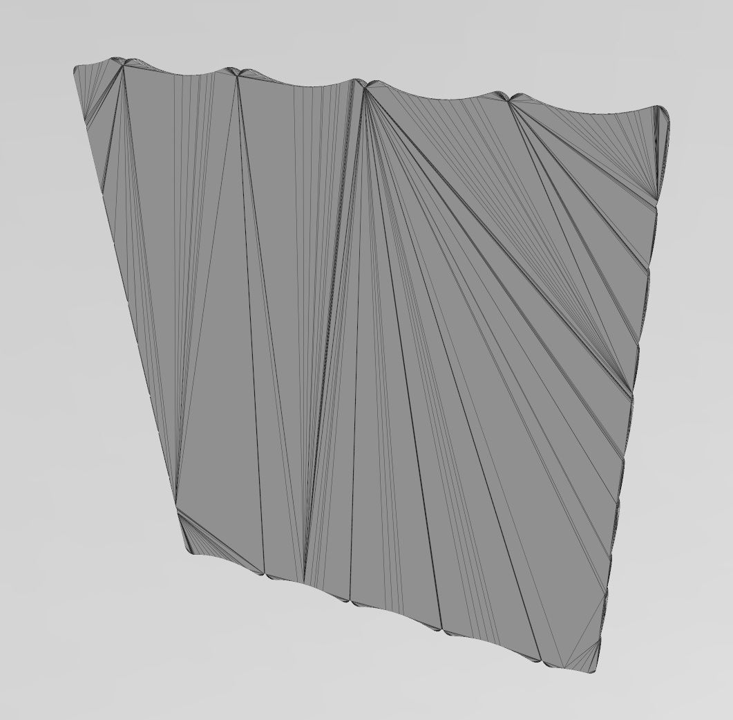 Bamboo texture 3d relief panel for CNC and 3d prinitng 3D print model_12