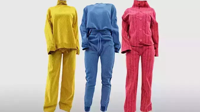 3 realistic knit outfits