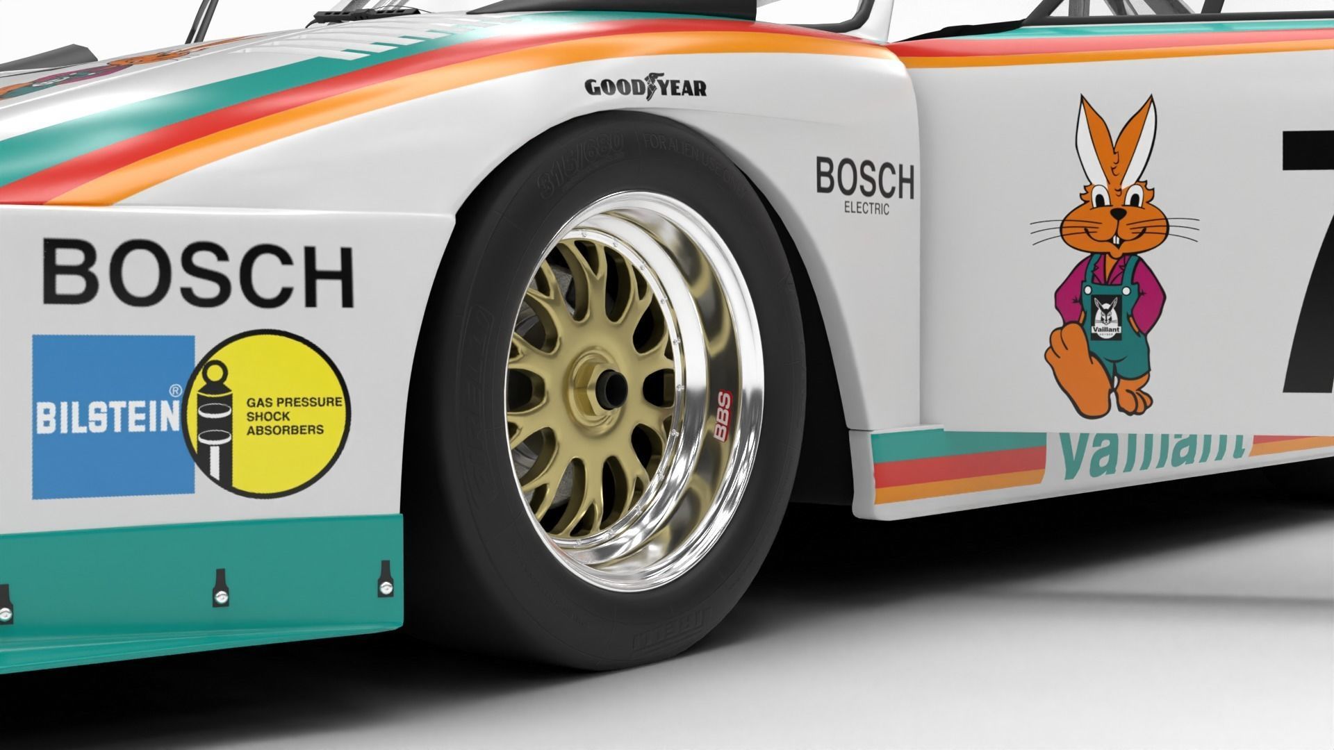 Porsche 935 77 1977 Vaillant DRM Racing 3d model HQ 3D model_6