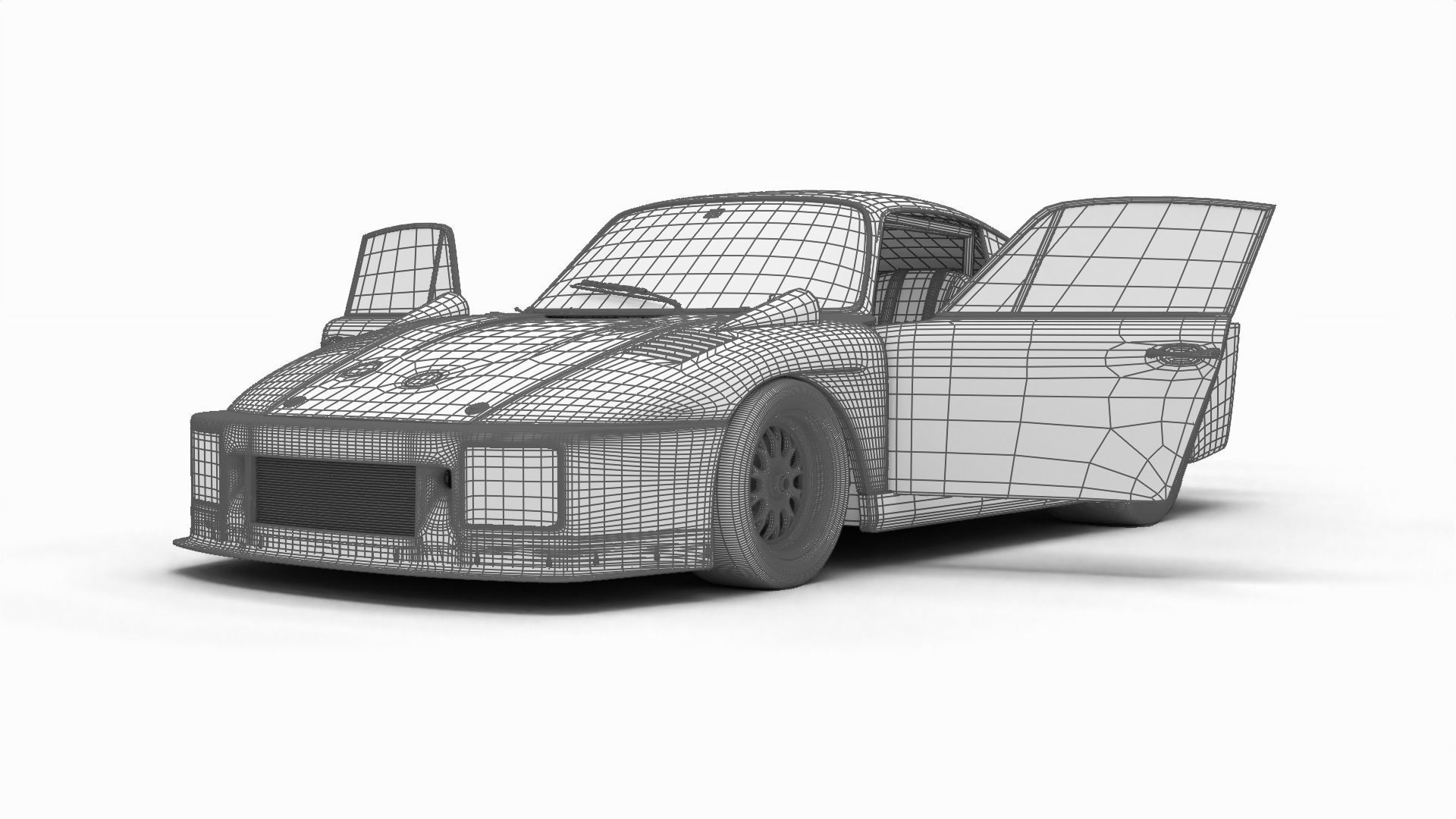 Porsche 935 77 1977 Vaillant DRM Racing 3d model HQ 3D model_28