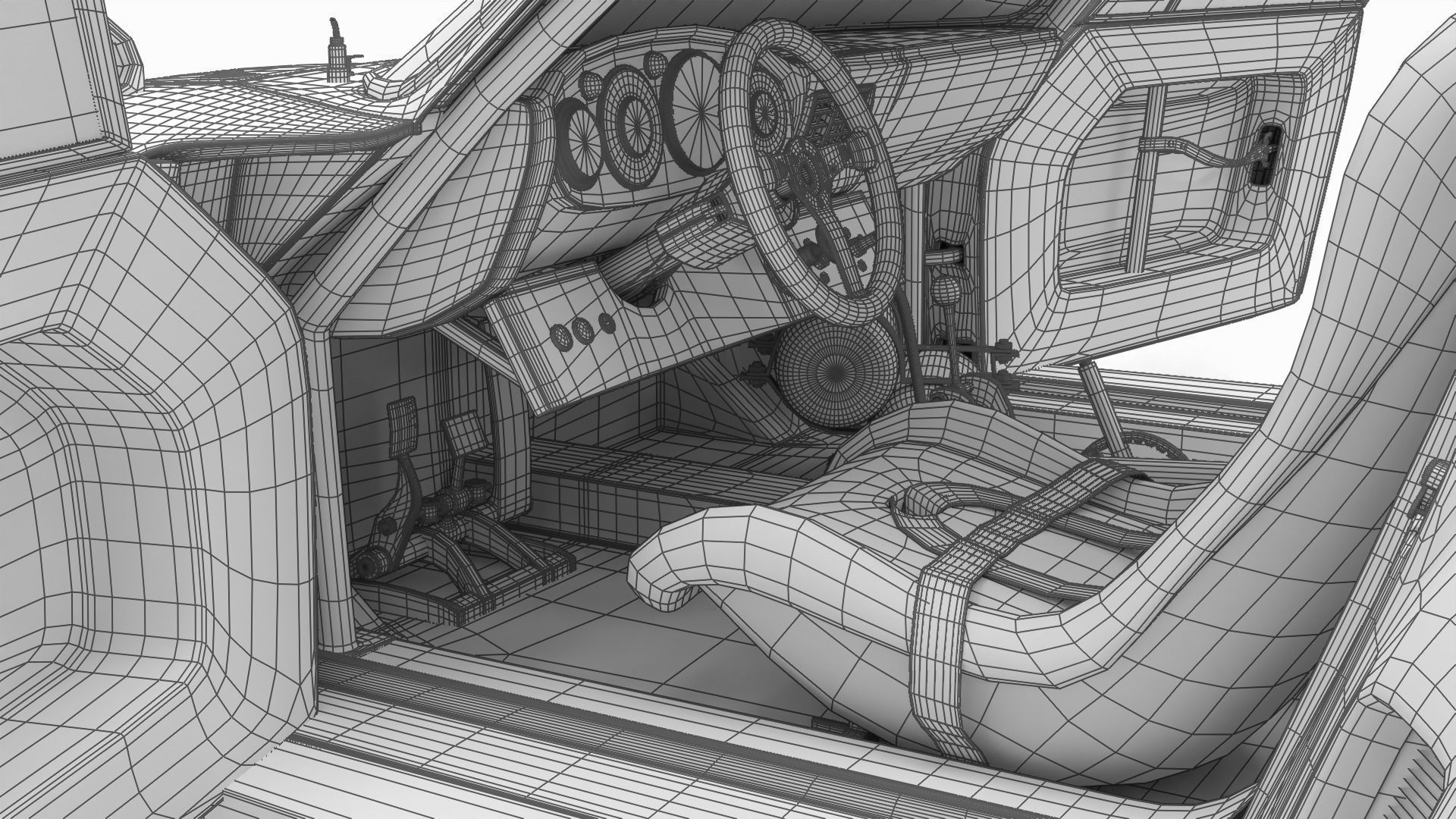 Porsche 935 77 1977 Vaillant DRM Racing 3d model HQ 3D model_44