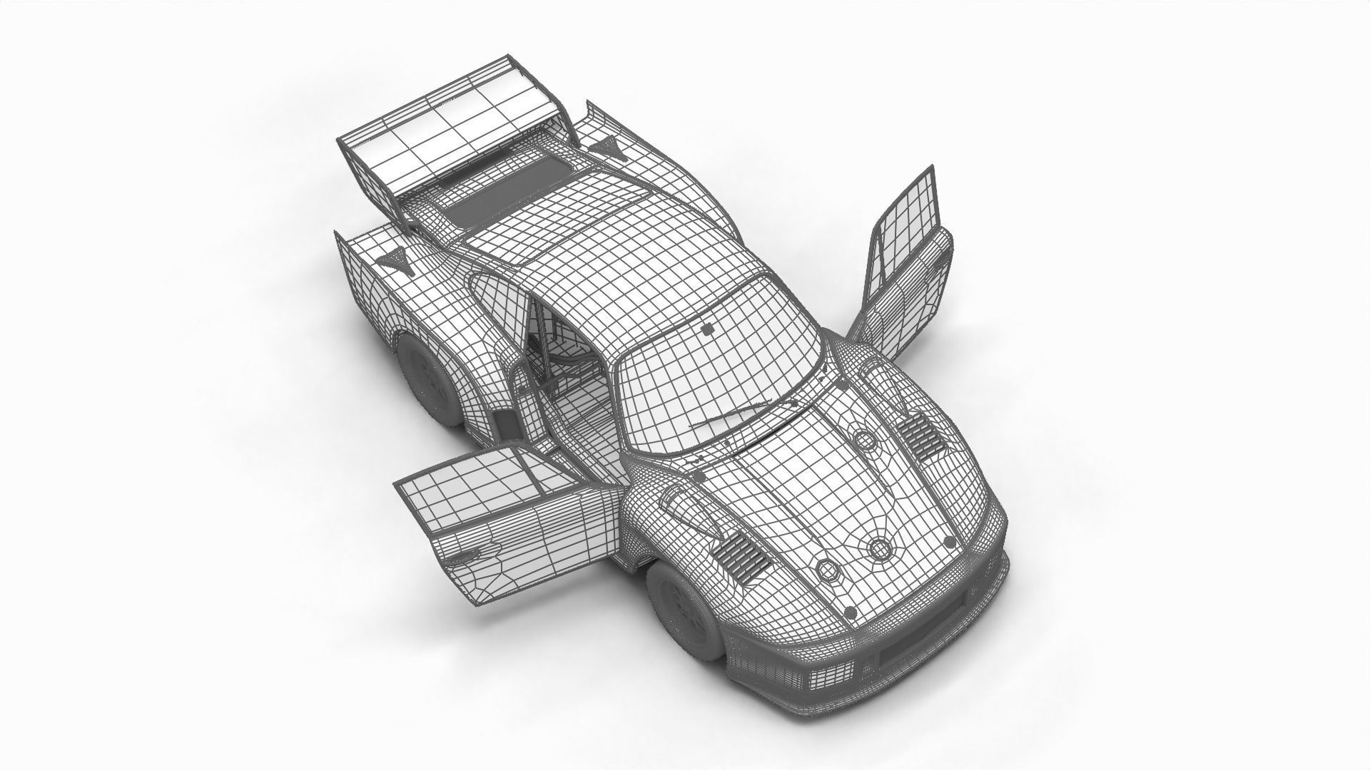 Porsche 935 77 1977 Vaillant DRM Racing 3d model HQ 3D model_31