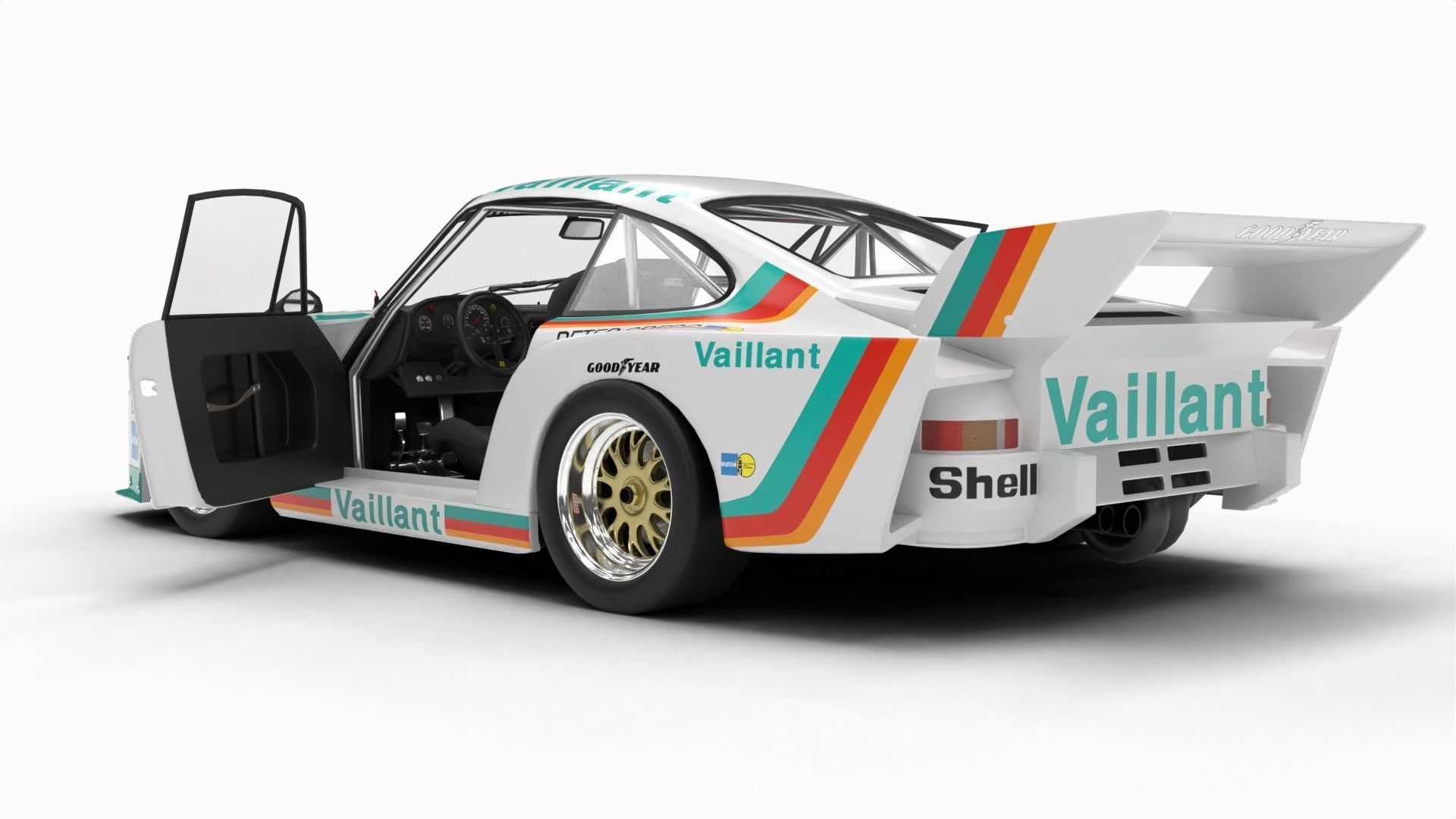 Porsche 935 77 1977 Vaillant DRM Racing 3d model HQ 3D model_4