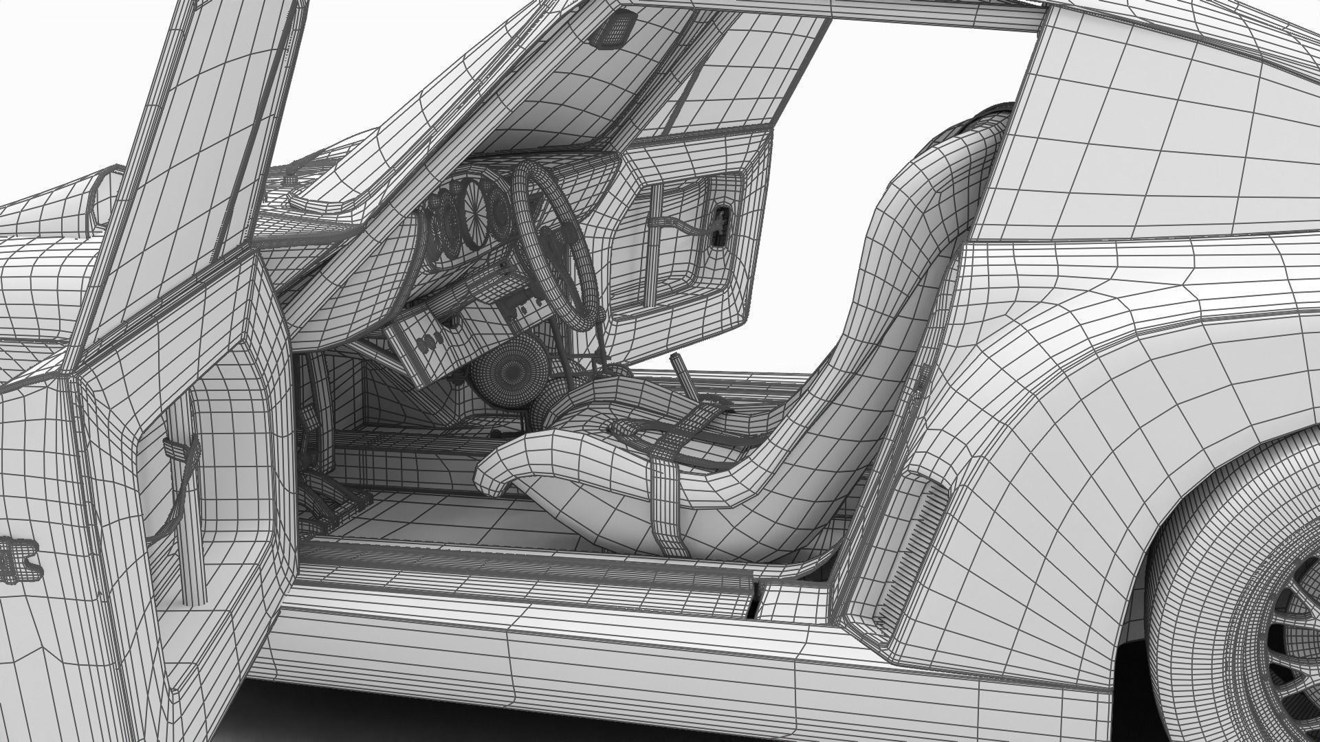 Porsche 935 77 1977 Vaillant DRM Racing 3d model HQ 3D model_37