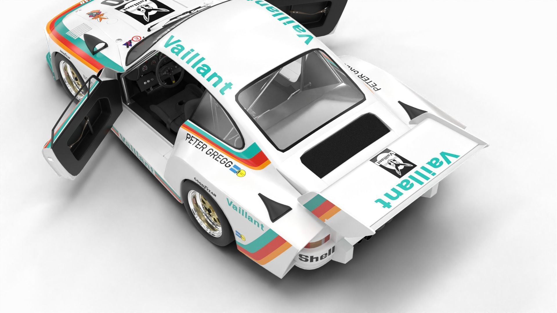 Porsche 935 77 1977 Vaillant DRM Racing 3d model HQ 3D model_13