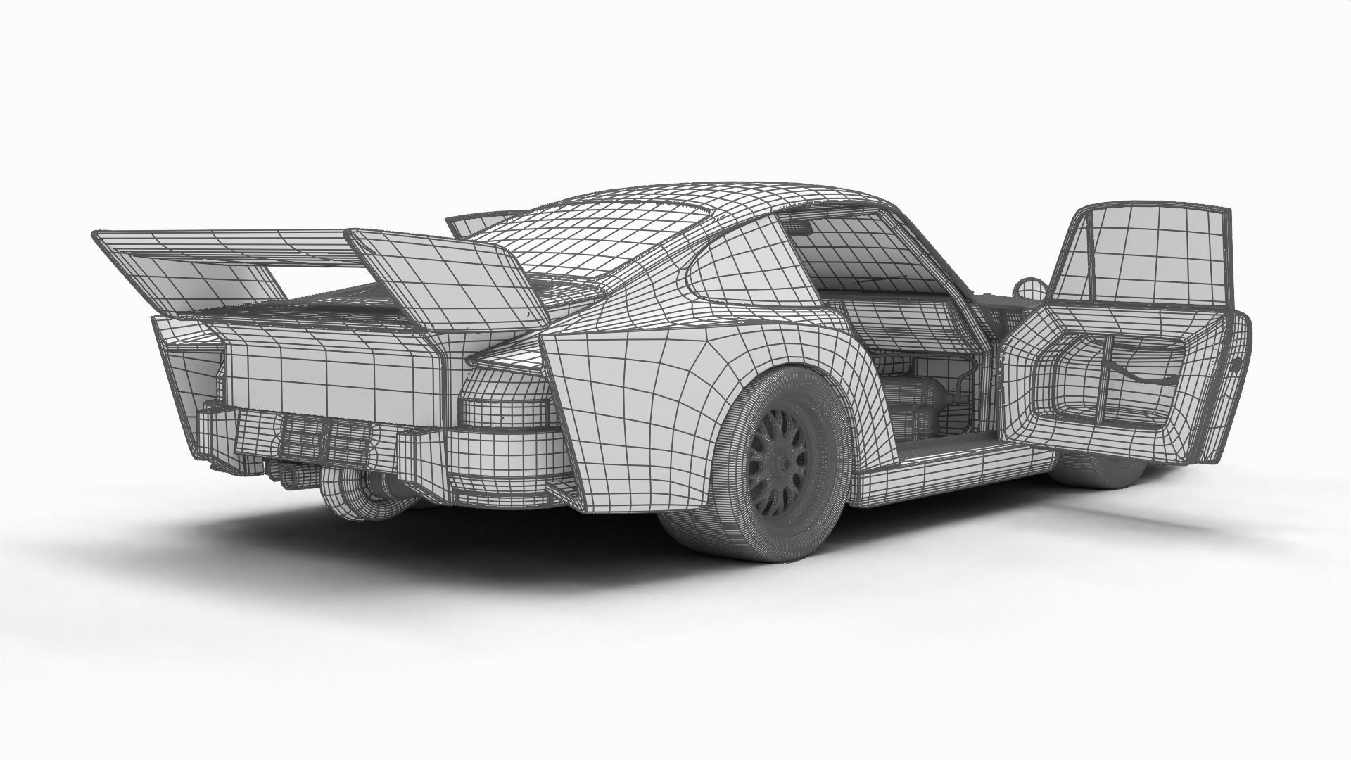 Porsche 935 77 1977 Vaillant DRM Racing 3d model HQ 3D model_40