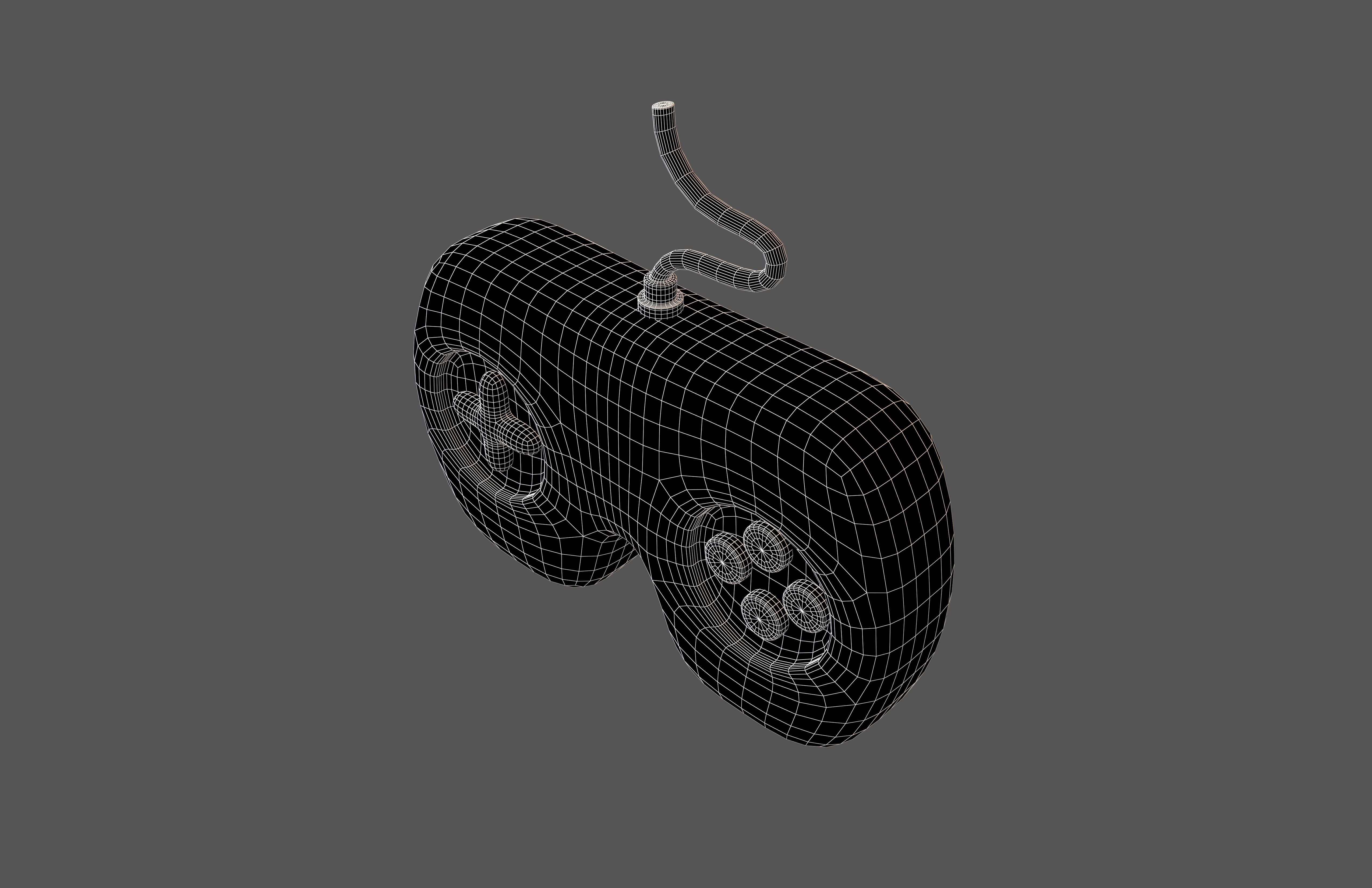 Game Controller Icon V1 003 Low-poly 3D model_6