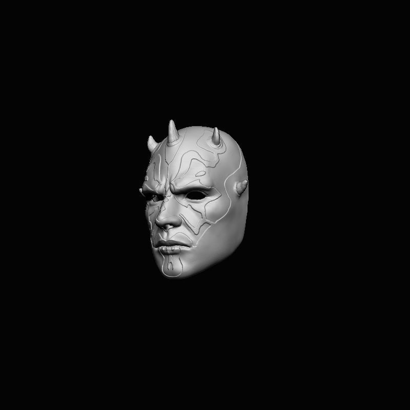 Darth Maul Mask - wearable 3D print model_1