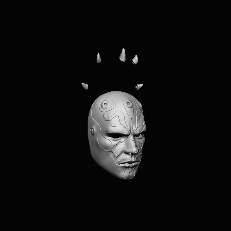 Darth Maul Mask - wearable 3D print model_4