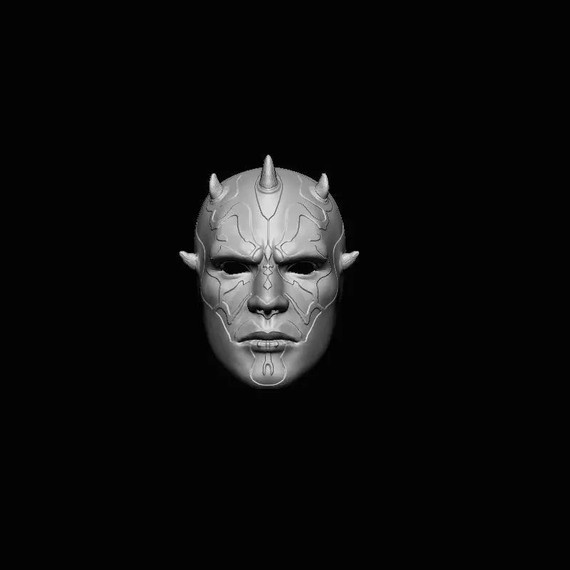 Darth Maul Mask - wearable 3D print model_0