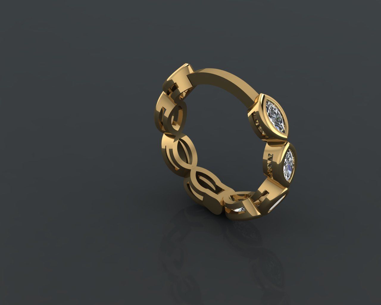 Earrings 3D print model_1