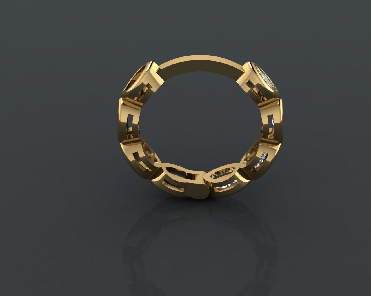 Earrings 3D print model_2