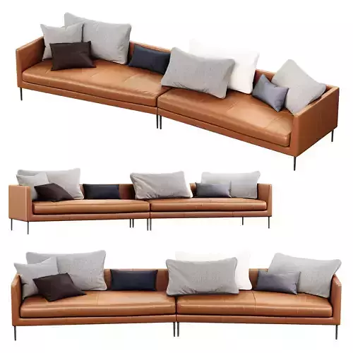 PILOTIS Sofa By COR Low-poly 3D model