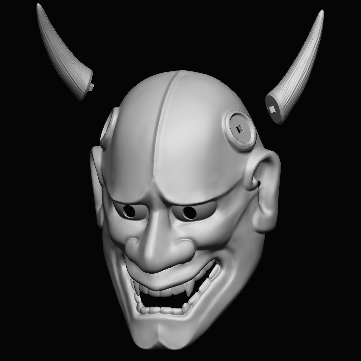 Hannya Mask -wearable 3D print model_4