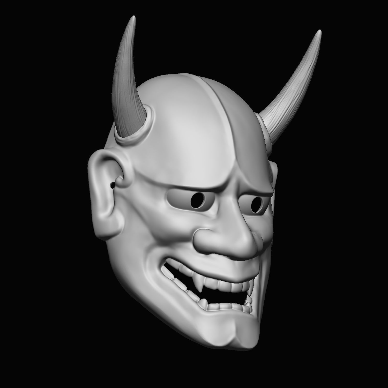 Hannya Mask -wearable 3D print model_1