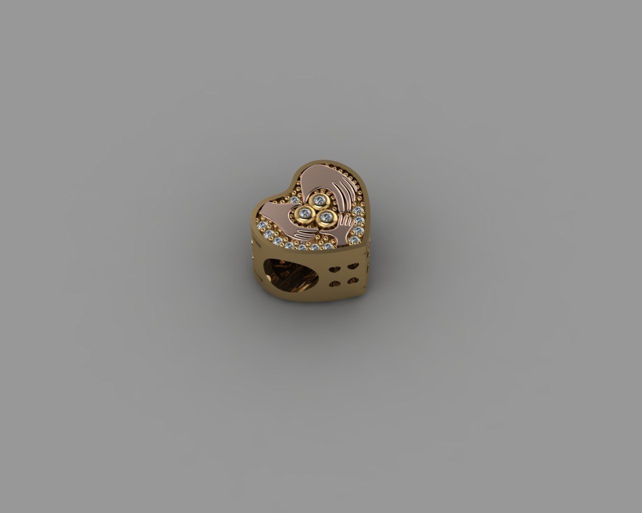 Pandora - Charm 3D print model_2