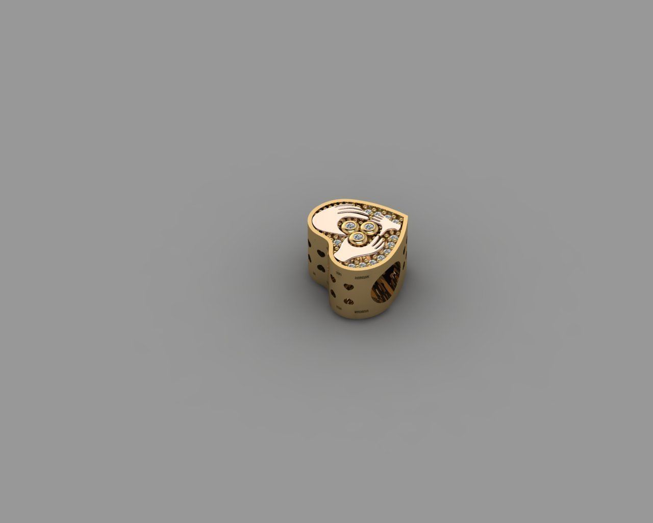 Pandora - Charm 3D print model_3