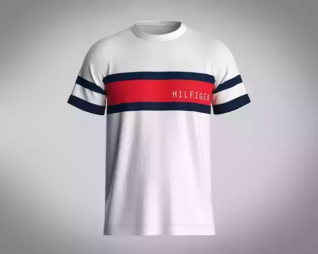 Tommy Hilfiger-Color Block Stripe T-Shirt