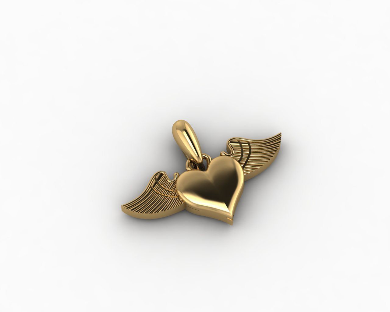 Heart Pendant 3D print model_2