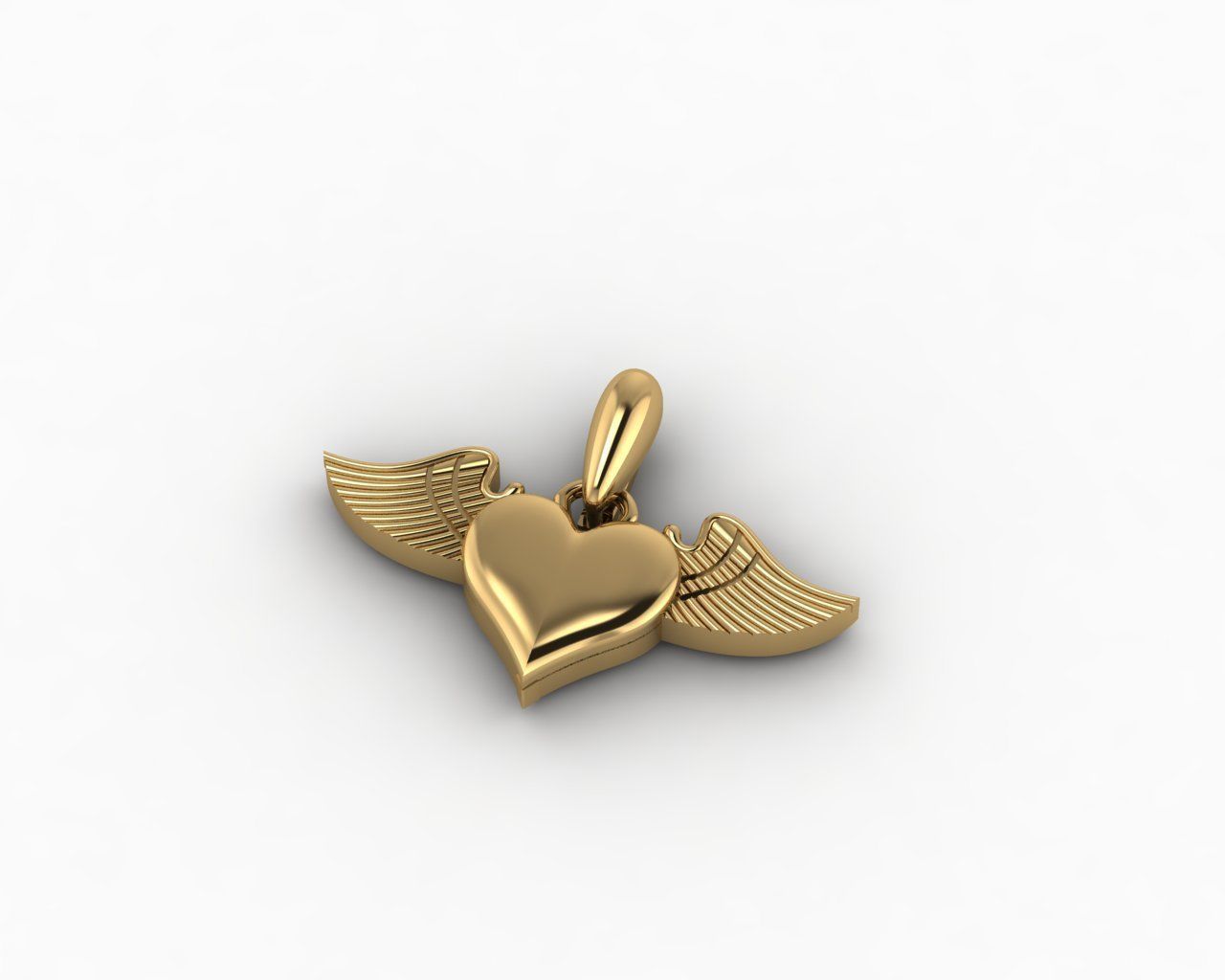 Heart Pendant 3D print model_1