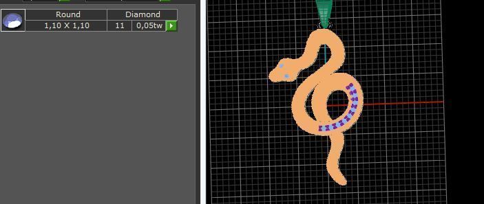 Snake Pendant 3D print model_4