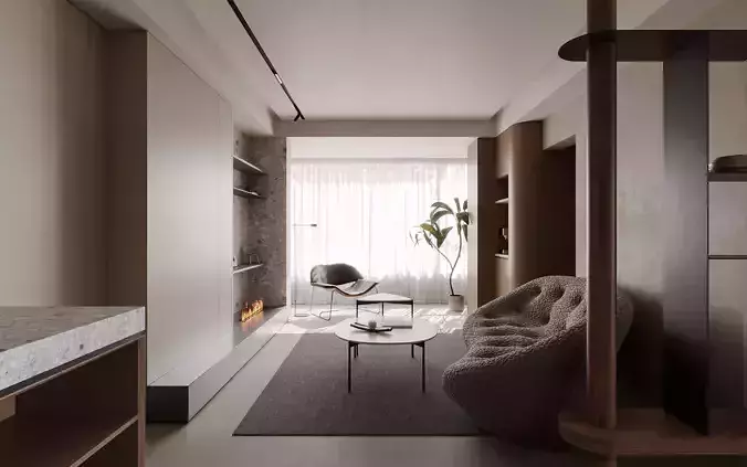 Modern Apartment 3D Model