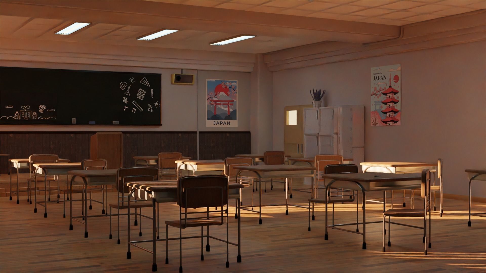 Classroom 3D model_2