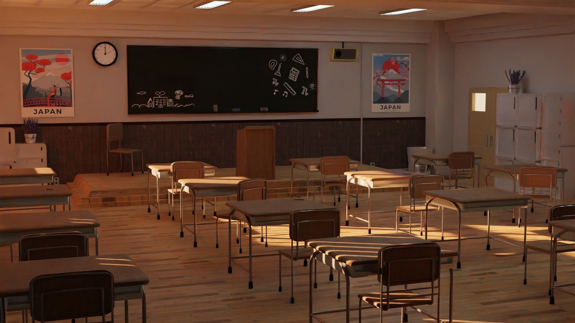 Classroom 3D model_1