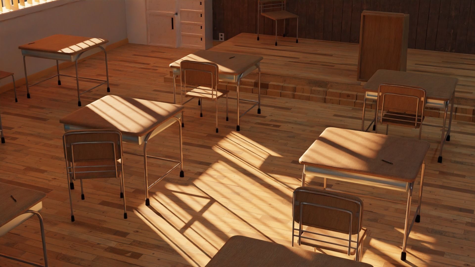 Classroom 3D model_5