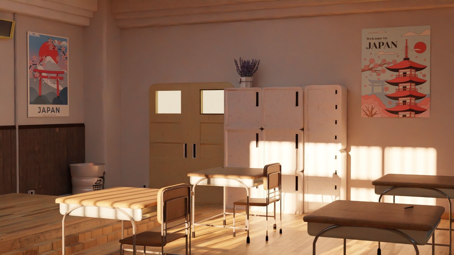 Classroom 3D model_7