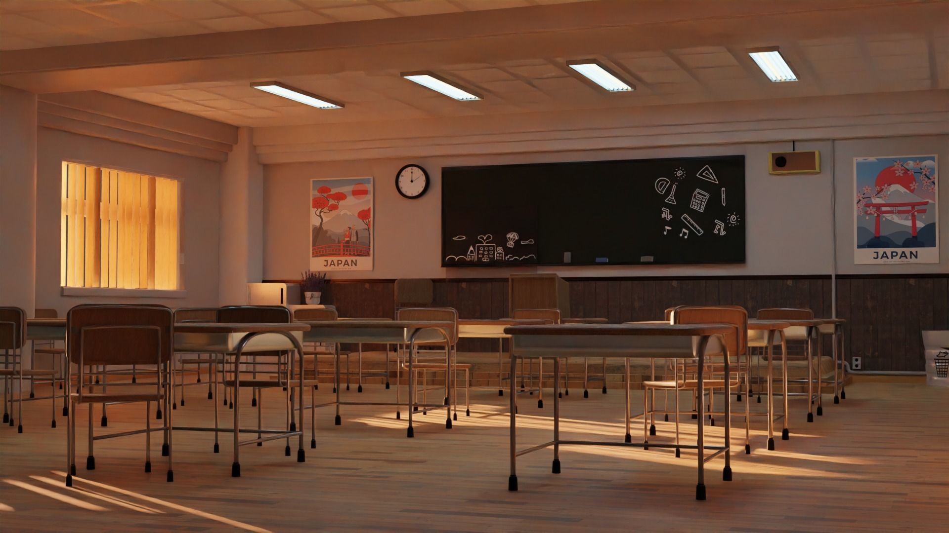 Classroom 3D model_3