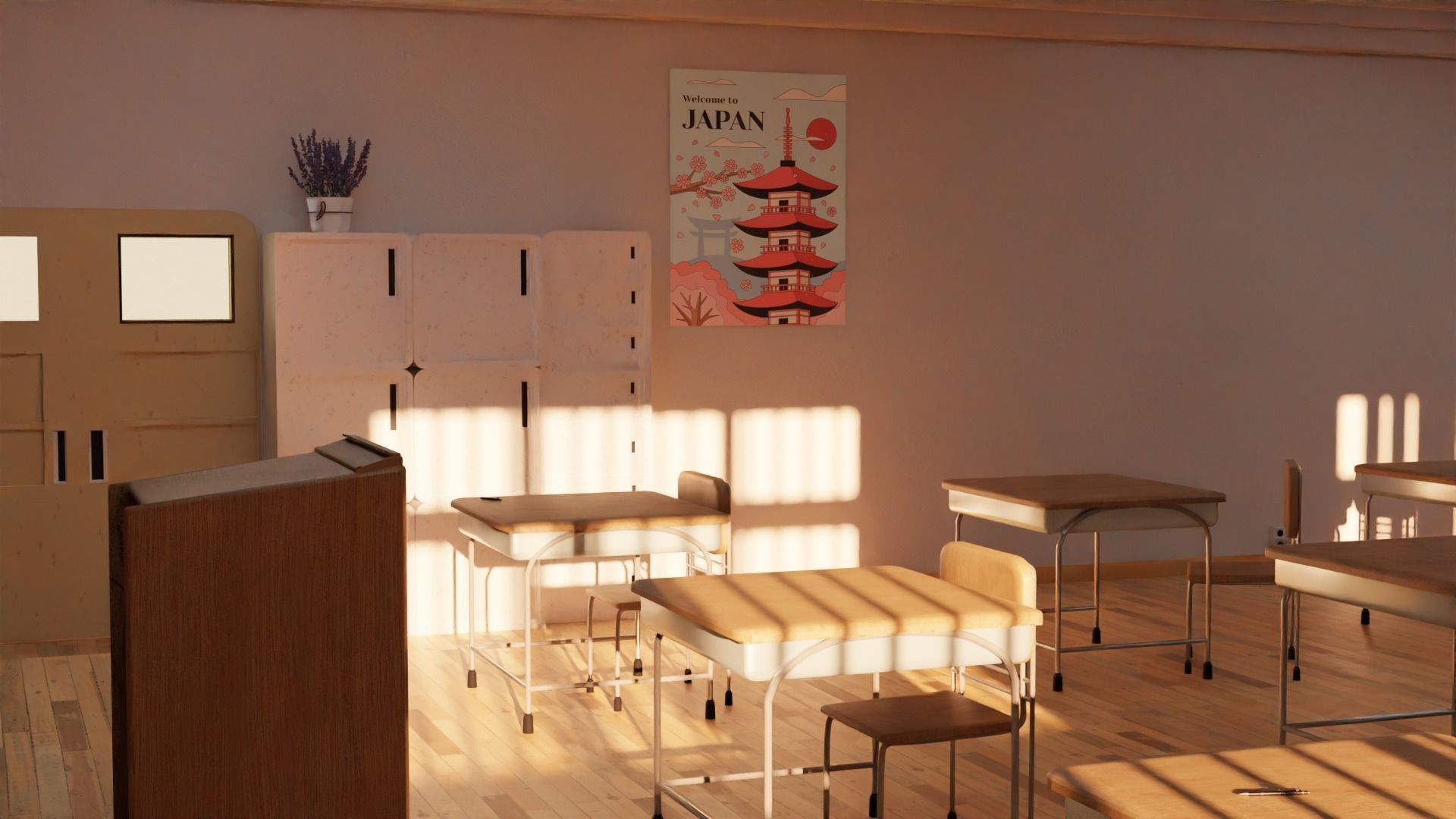 Classroom 3D model_8