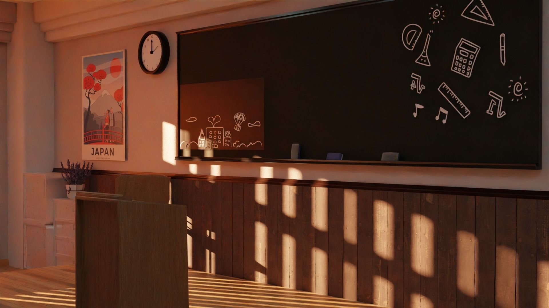 Classroom 3D model_6