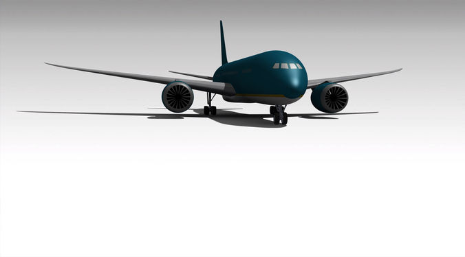 Boeing 787 Low-poly 3D model